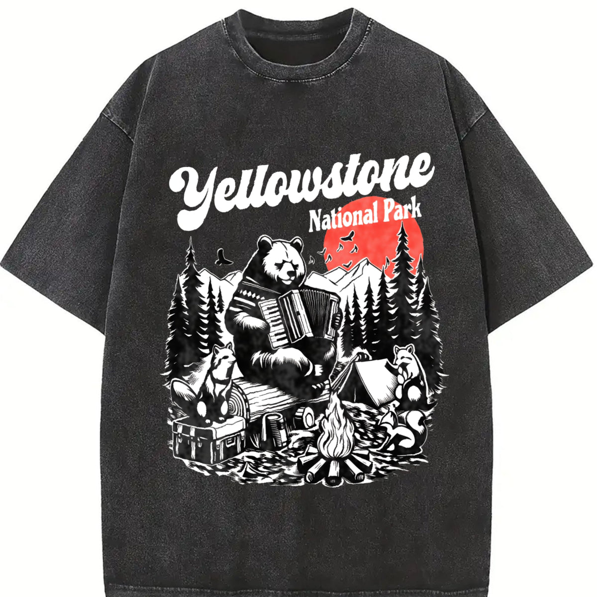 Yellowstone National Park Vintage Washed T-Shirt product image 2