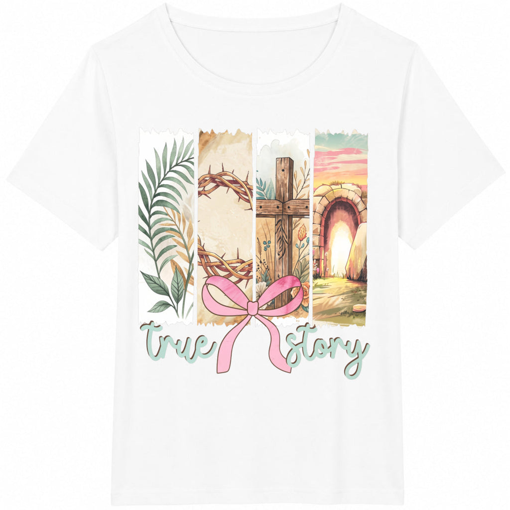 True Story Christian Easter Cotton T-Shirt product image 2