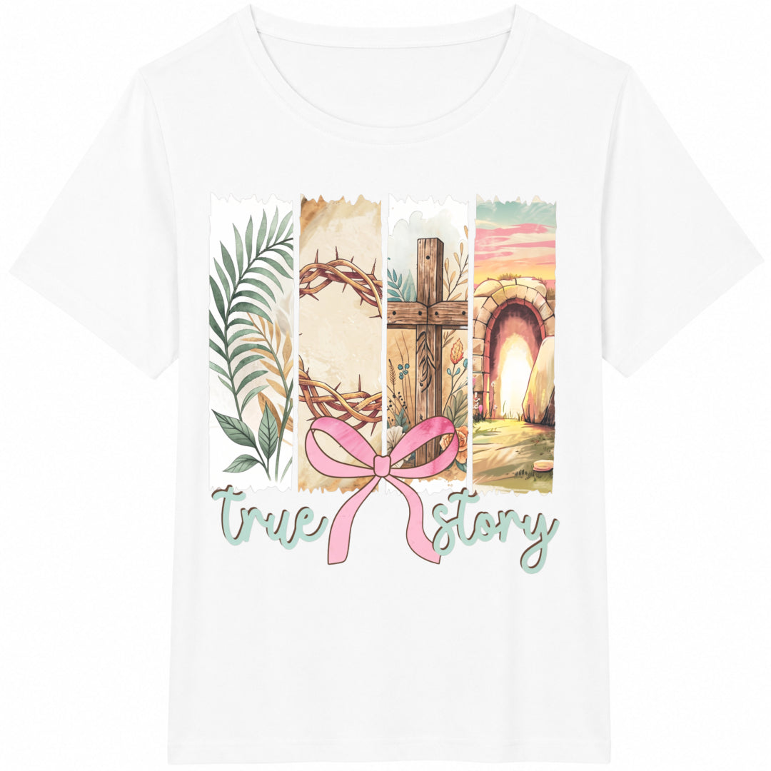 True Story Christian Easter Cotton T-Shirt product image 2