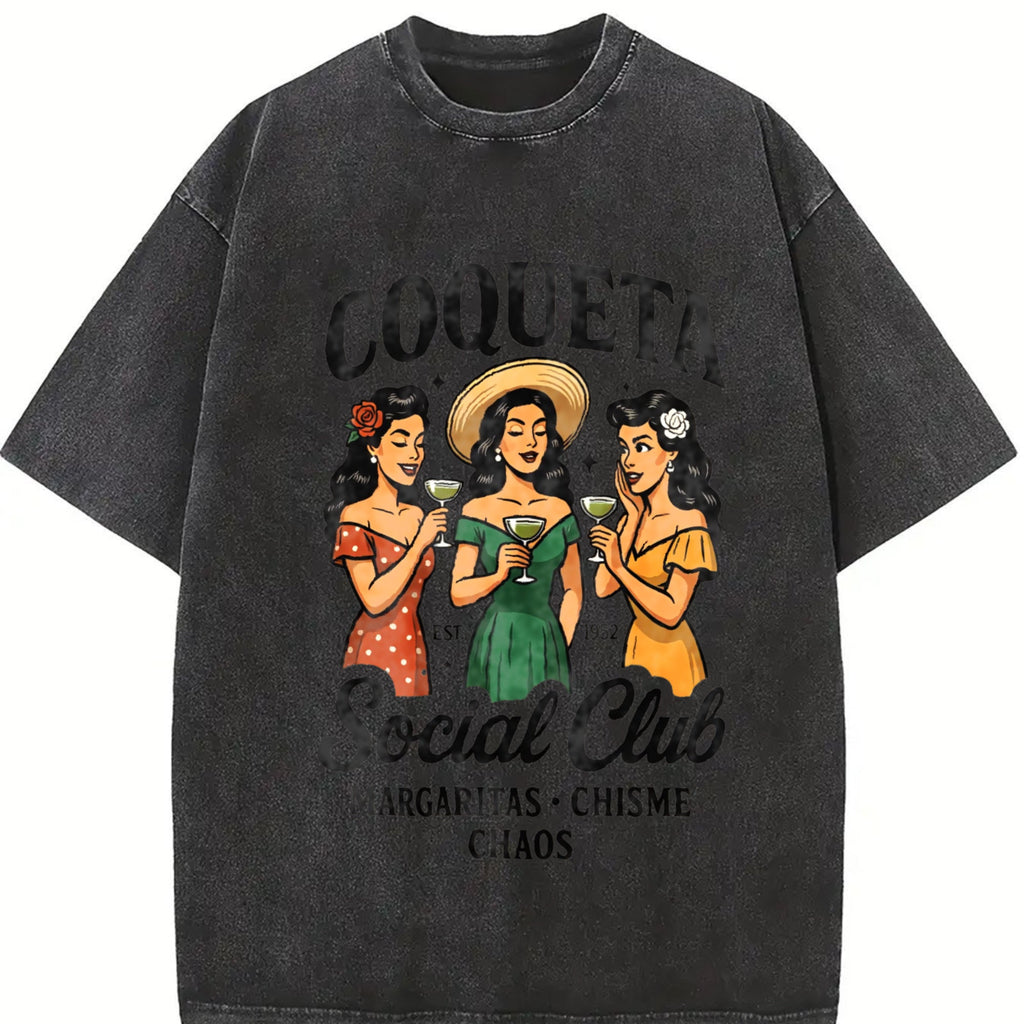 Coqueta Social Club Vintage Washed T-Shirt product image 2