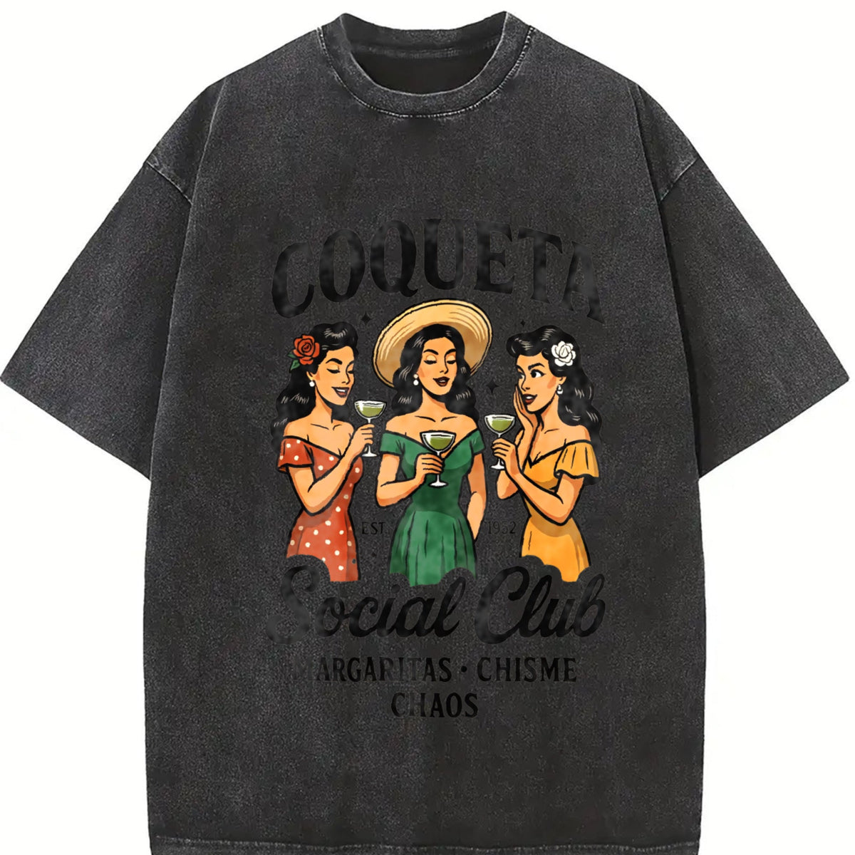 Coqueta Social Club Vintage Washed T-Shirt product image 2