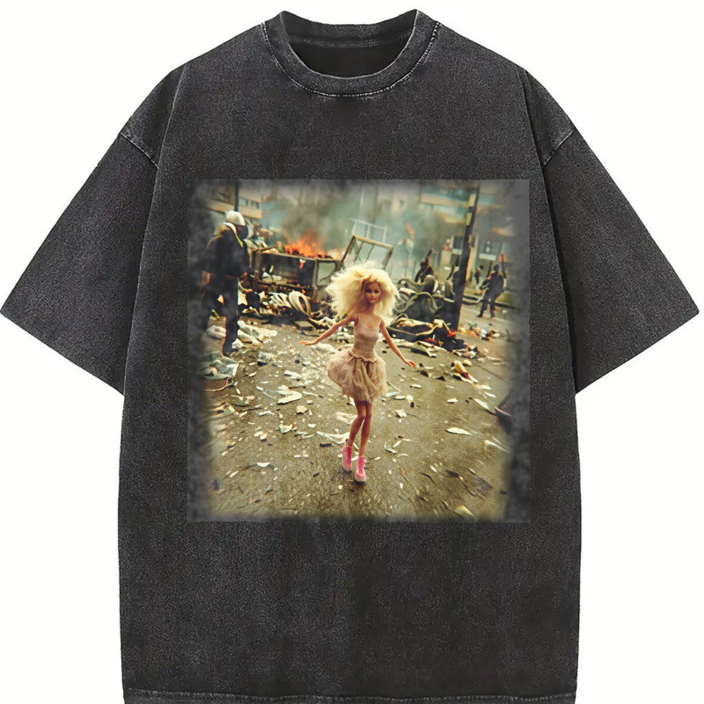 Doll in a Messy Room Vintage Washed T-Shirt product image 2