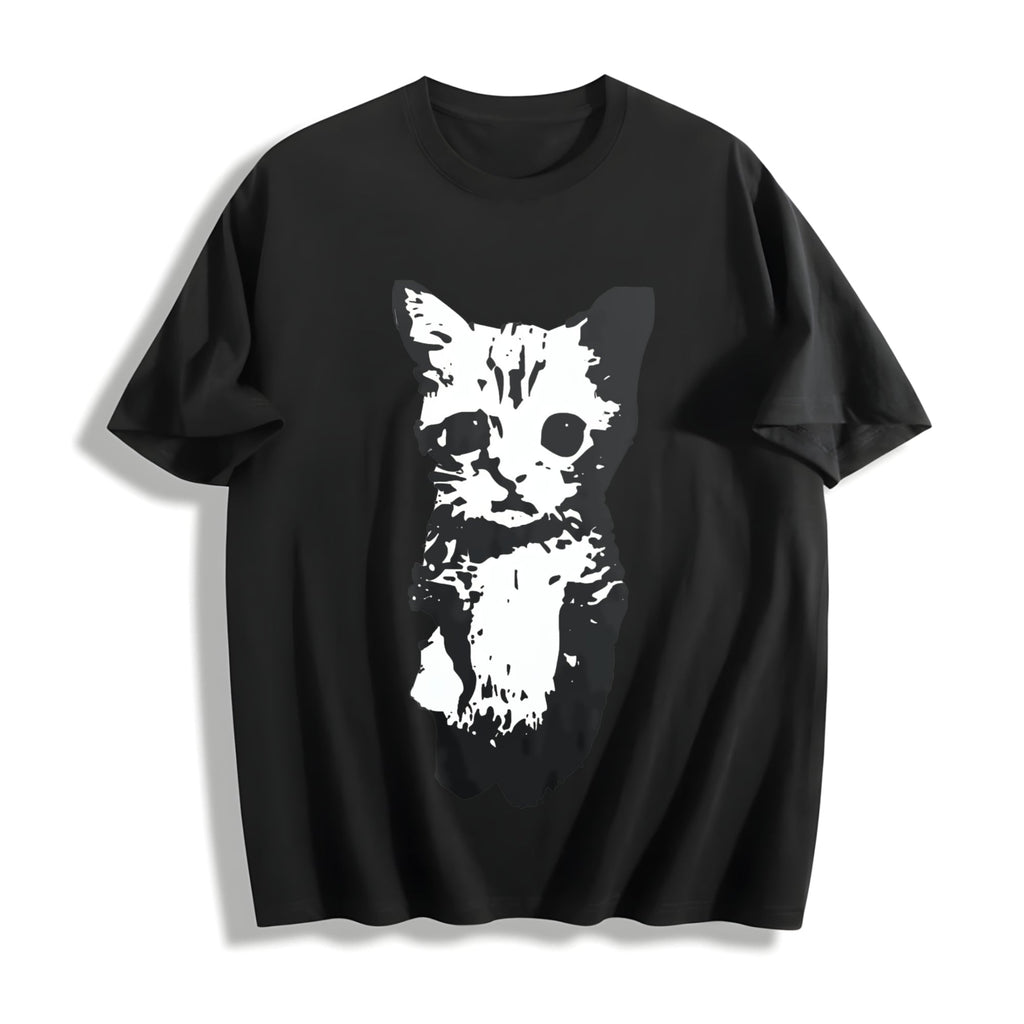 Cat Y2K Cotton T-Shirt product image 1
