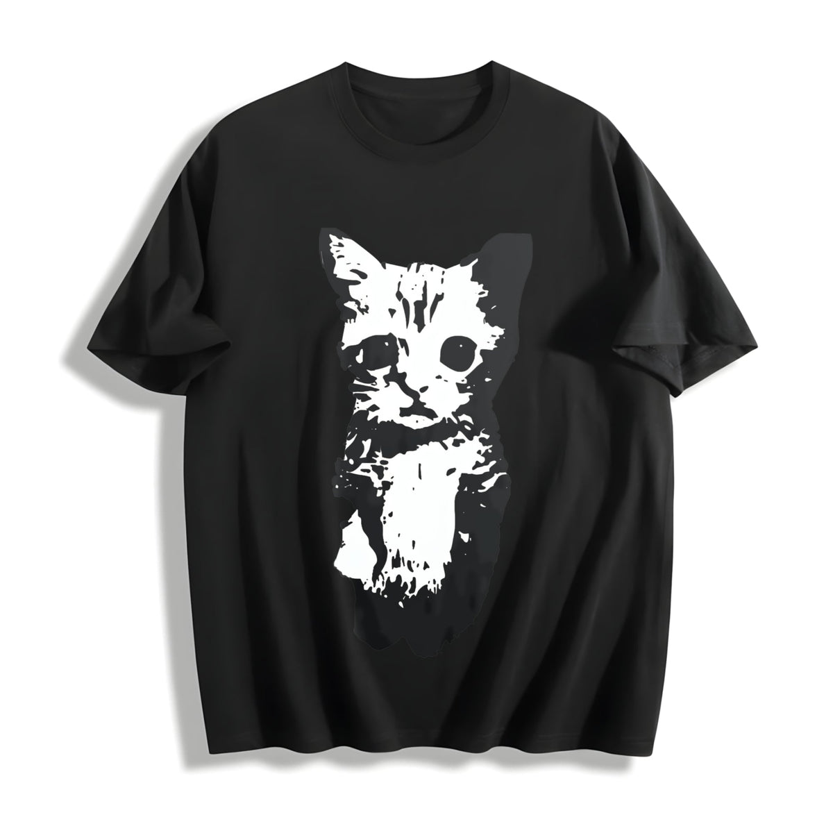 Cat Y2K Cotton T-Shirt product image 1
