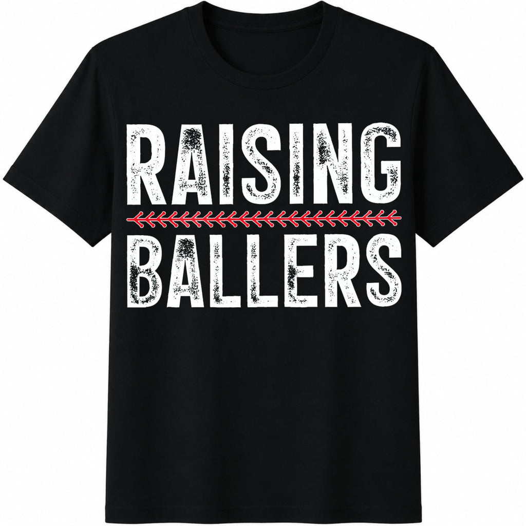 Baseball Mom Raising Ballers Funny Mama Season Cotton product image 1