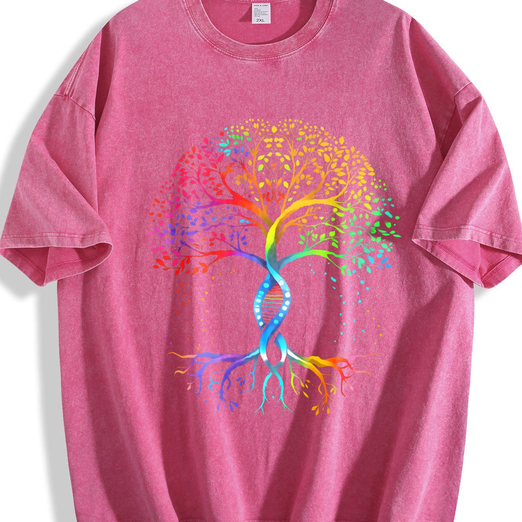 Pride Tree Of Life Bella Canvas Vintage Washed T-Shirt product image 7