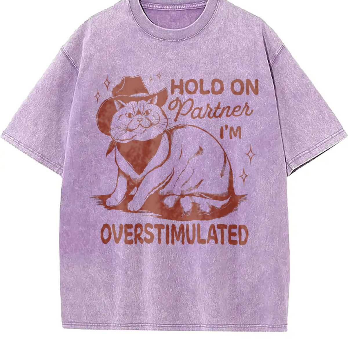 Sarcastic Cat 90s Vintage Washed T-Shirt product image 6