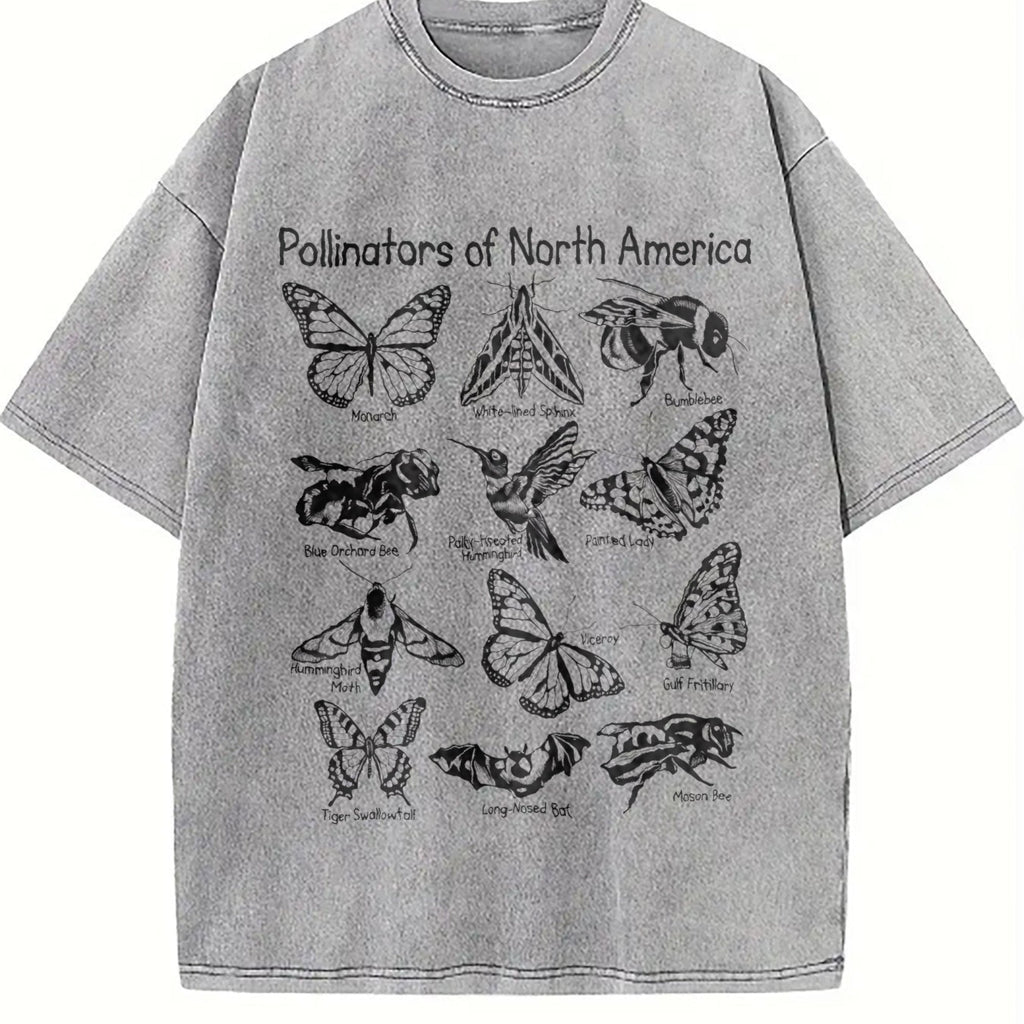 Pollinators Of North America Vintage Washed T-Shirt product image 5