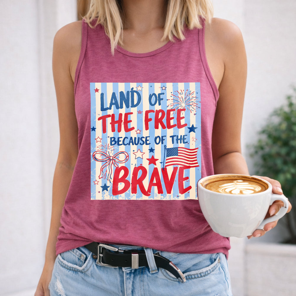 4th Of July Land Of The Free Women's Tank Top