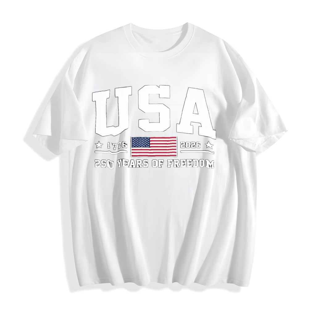 250 Years Of Freedom USA Cotton T-Shirt product image 2