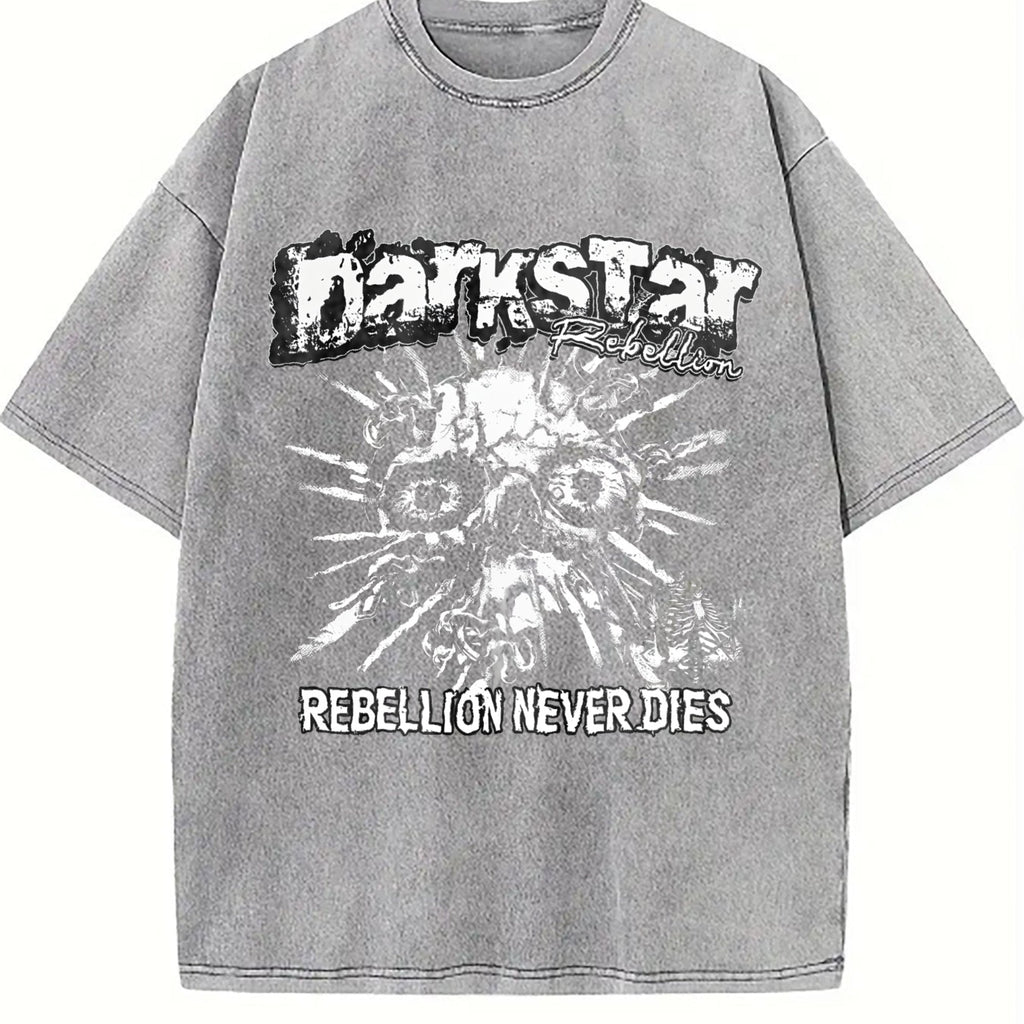 Darkstar Skull Rebellion Vintage Washed T-Shirt product image 5