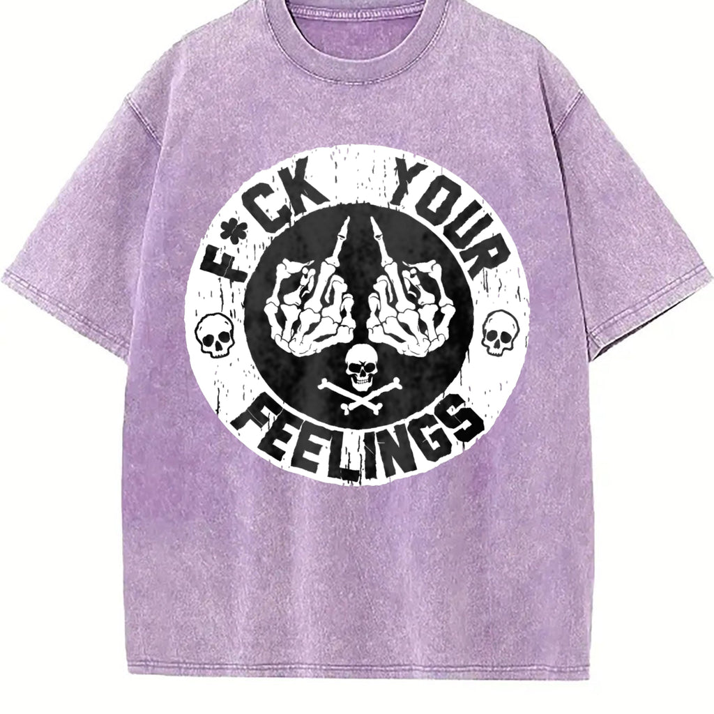 F Ck Your Feelings Skull - Bold Statement Vintage Washed product image 6