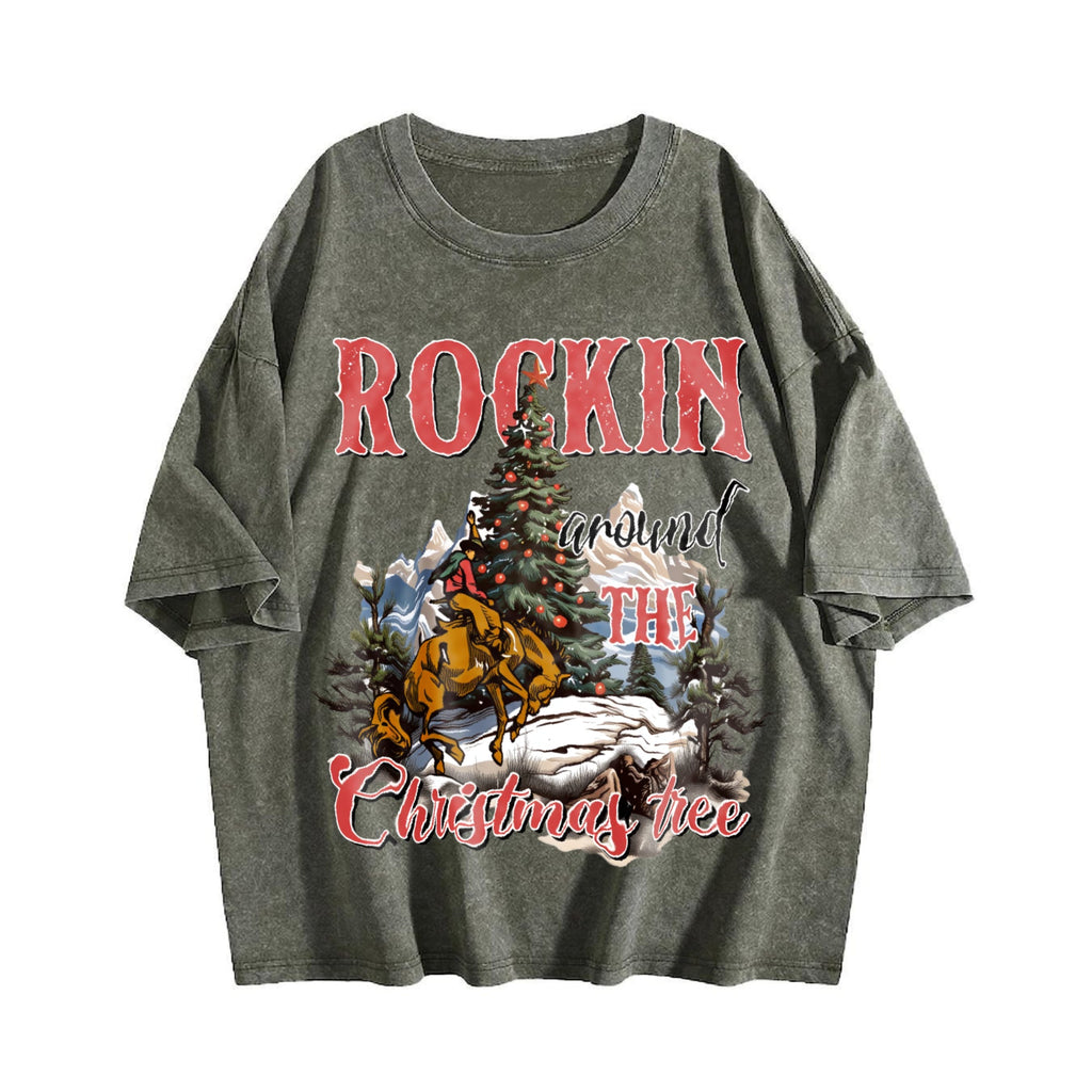Rocking Around The Christmas Tree Cute Teenager Vintage product image 4