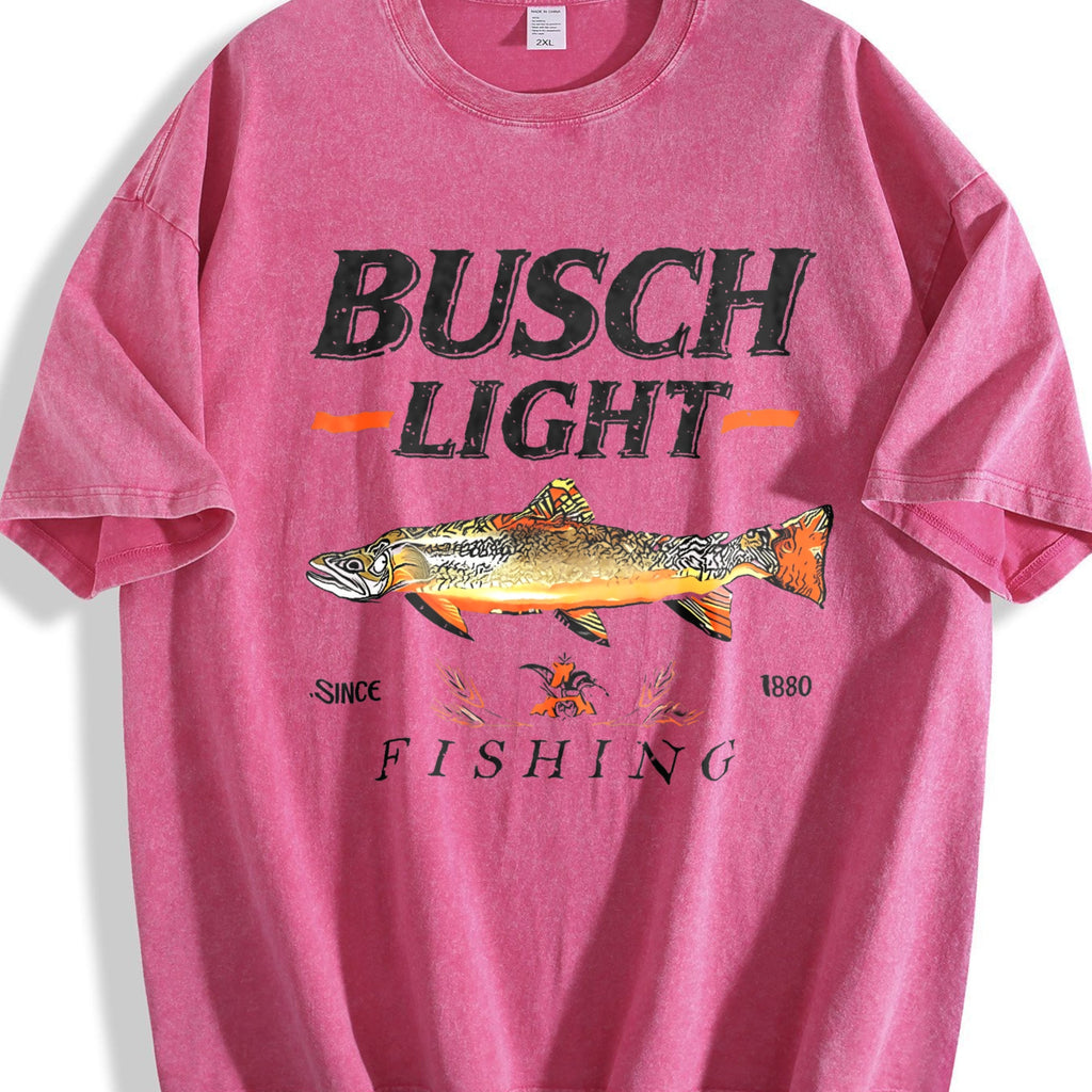 Busch Light Trout Fishing Vintage Washed T-Shirt product image 7