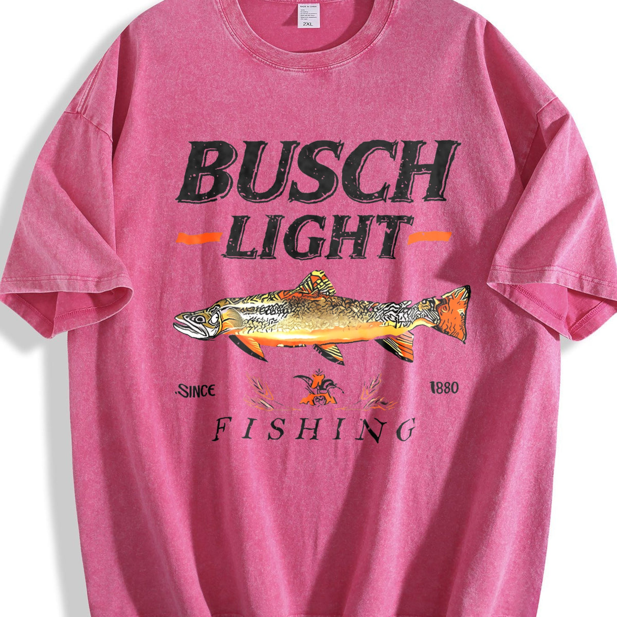 Busch Light Trout Fishing Vintage Washed T-Shirt product image 7