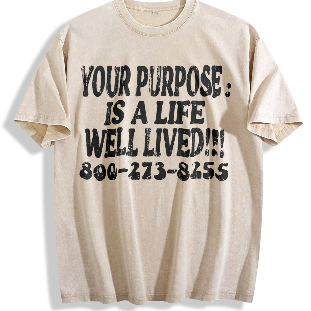 Your Purpose Mental Health Awareness Slogan White Vintage product image 1