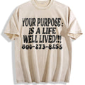 Your Purpose Mental Health Awareness Slogan White Vintage product image 1