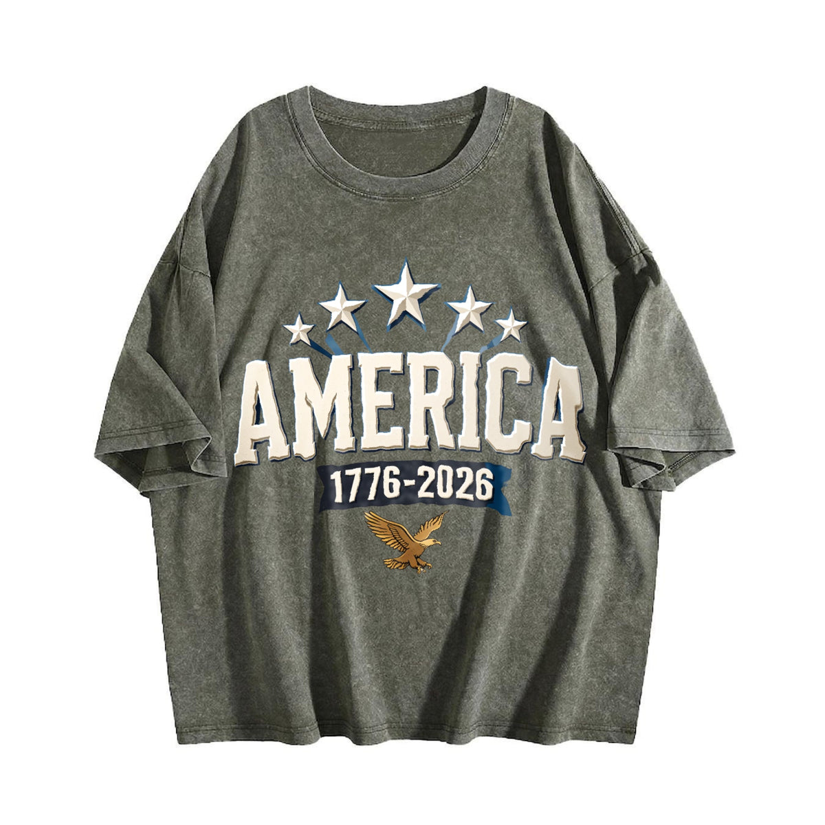 America 1776-2026 Vintage Washed T-Shirt product image 4