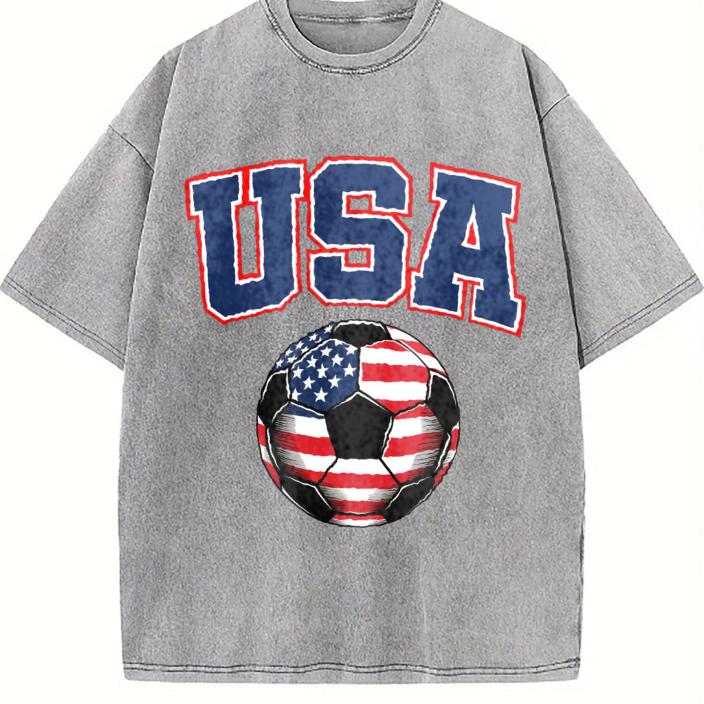 Global Soccer Fan Vintage Washed T-Shirt product image 5