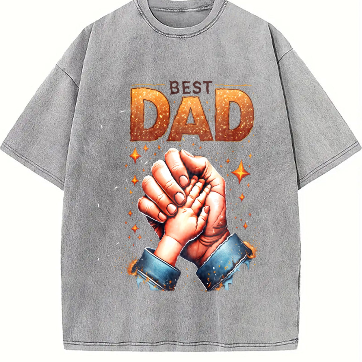 Best Dad Ever Vintage Washed T-Shirt product image 5