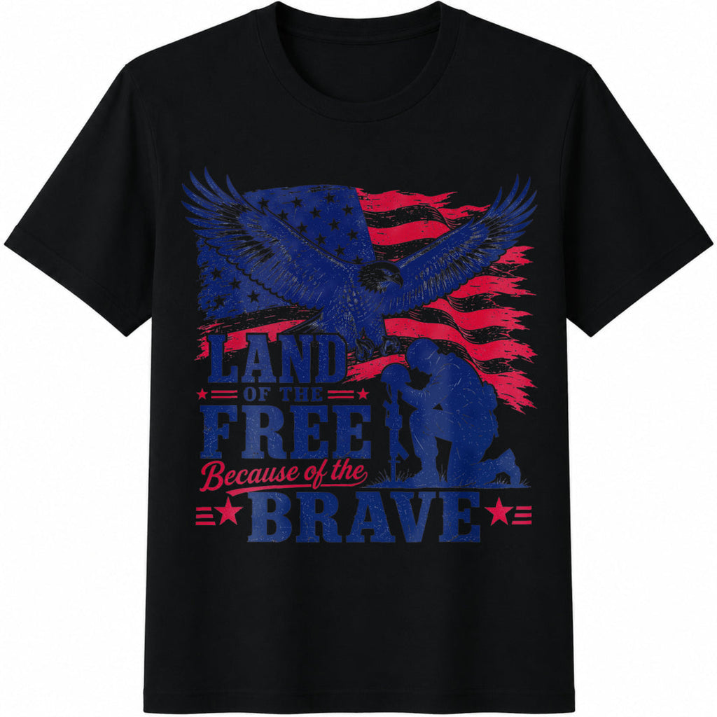 Patriotic Eagle USA Cotton T-Shirt product image 1