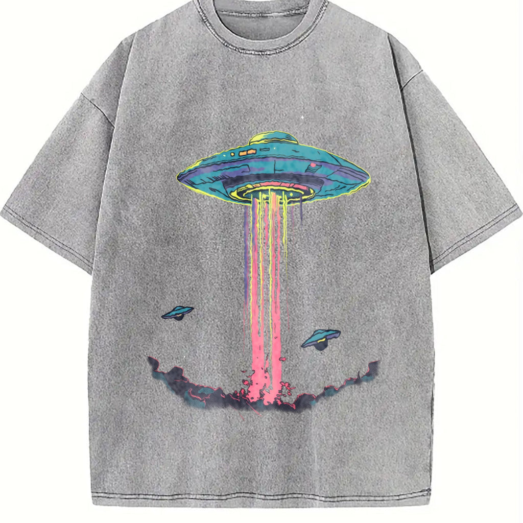 Alien Abduction Vintage Washed T-Shirt product image 5