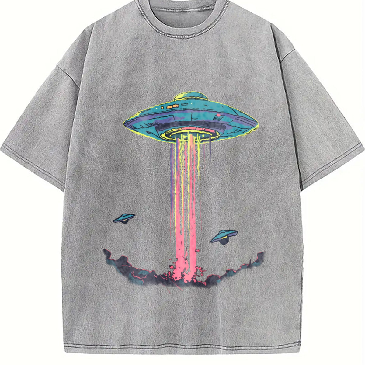 Alien Abduction Vintage Washed T-Shirt product image 5
