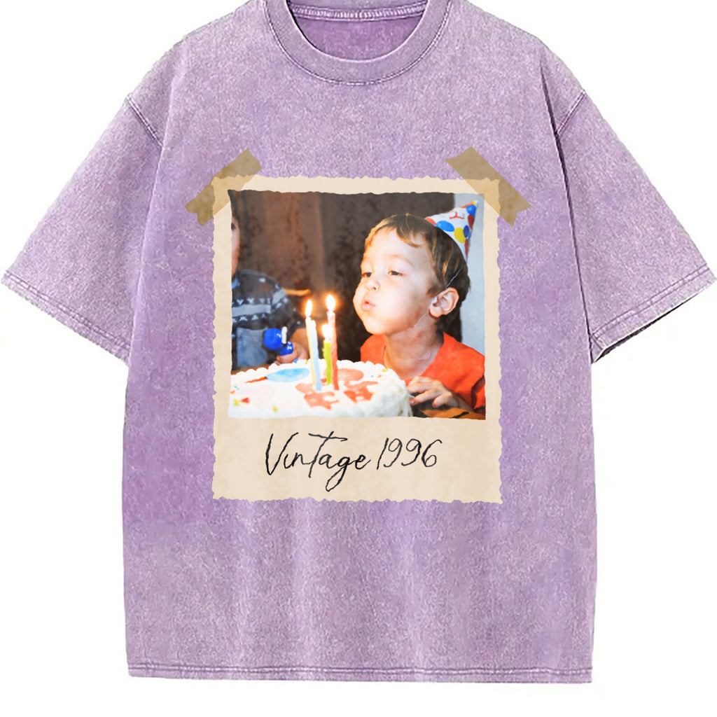 Photo And Year Vintage Washed T-Shirt product image 6