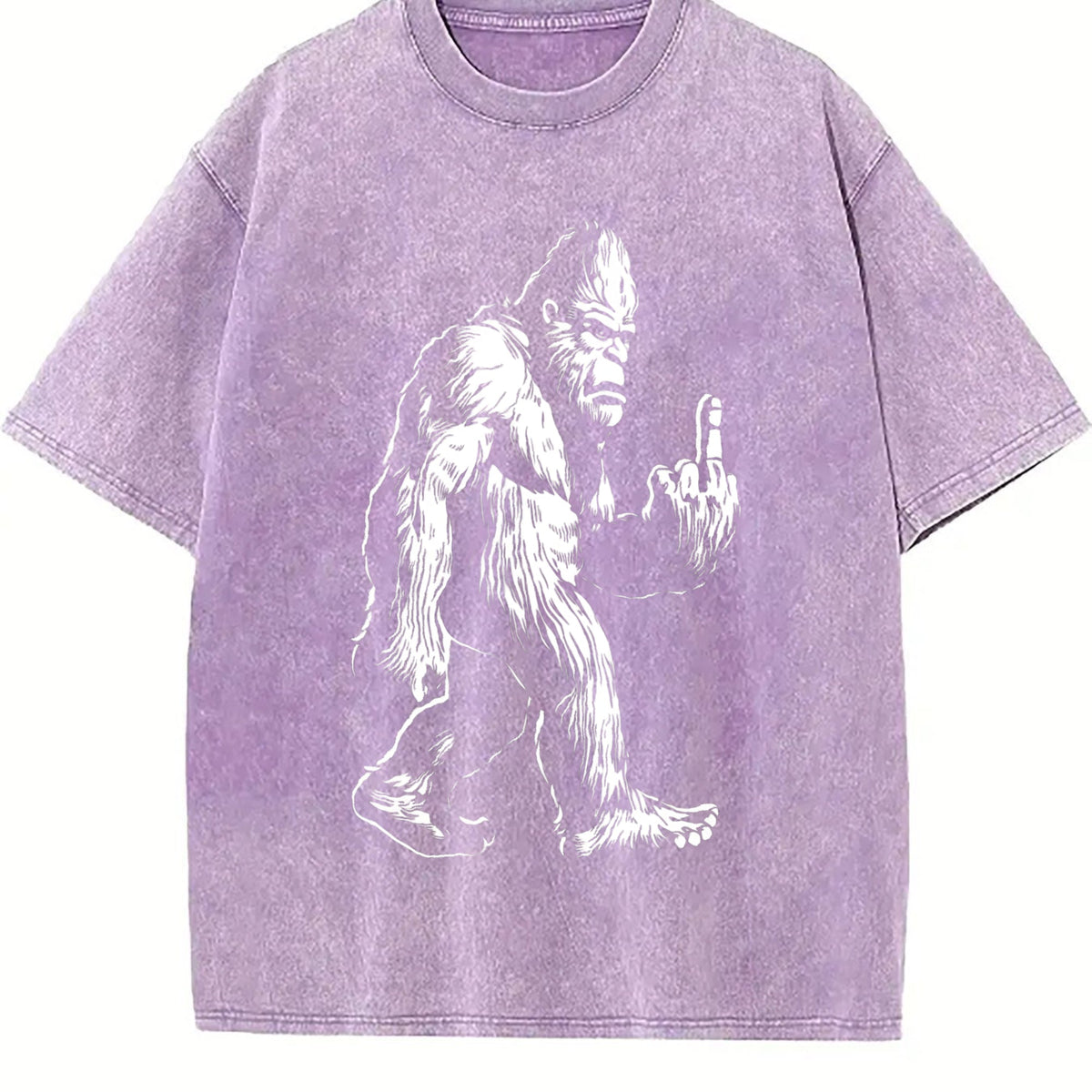 Bigfoot Middle Finger 90s Vintage Washed T-Shirt product image 6