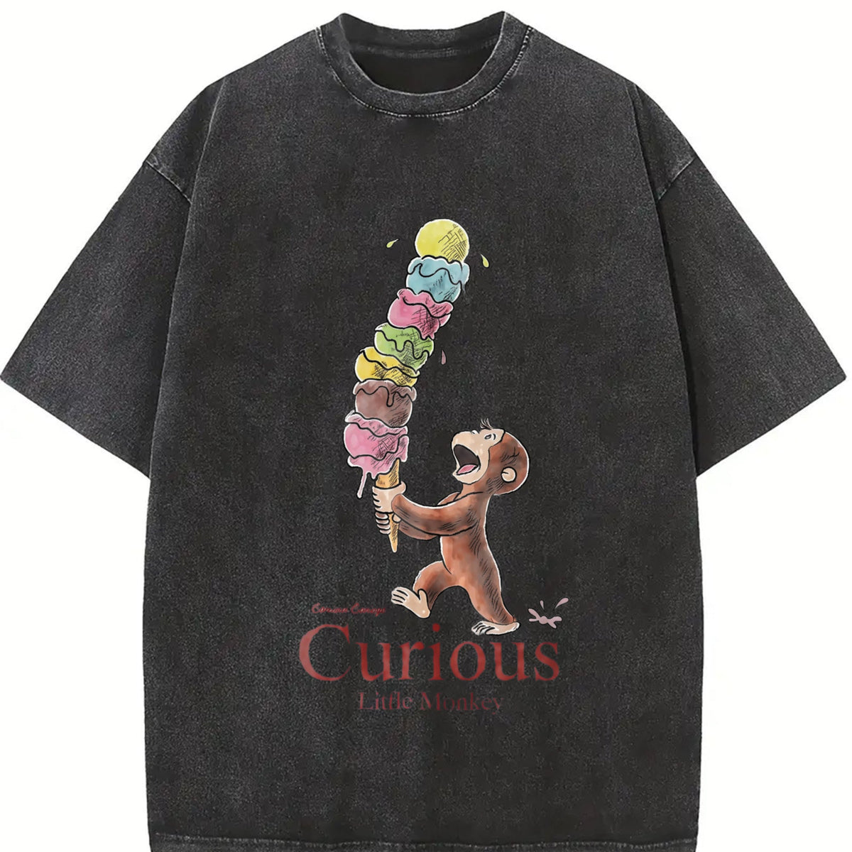 Curious George Little Monkey Vintage Washed T-Shirt product image 2