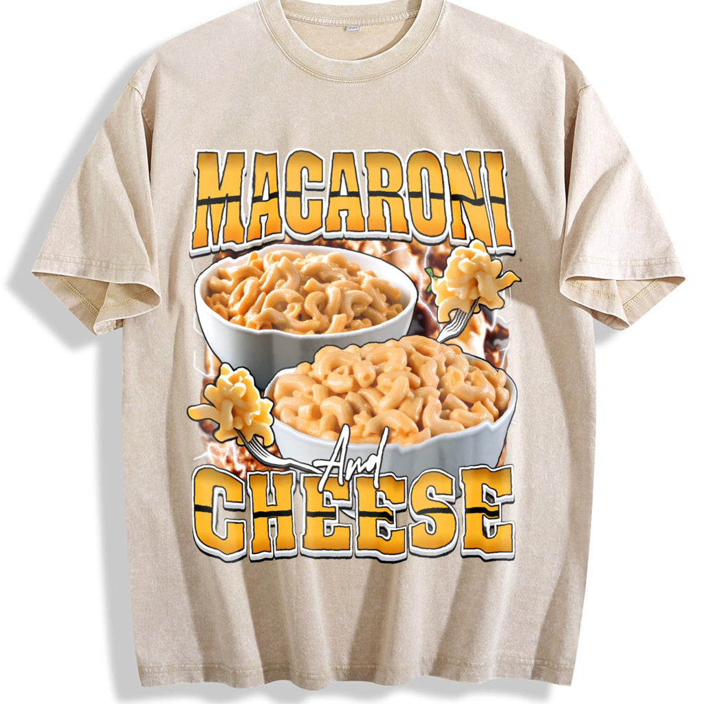 Macaroni & Cheese Bootleg Rap Vintage Washed T-Shirt product image 1