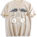 Flaming 8 Ball Cherries Tattoo Vintage Washed T-Shirt product image 1