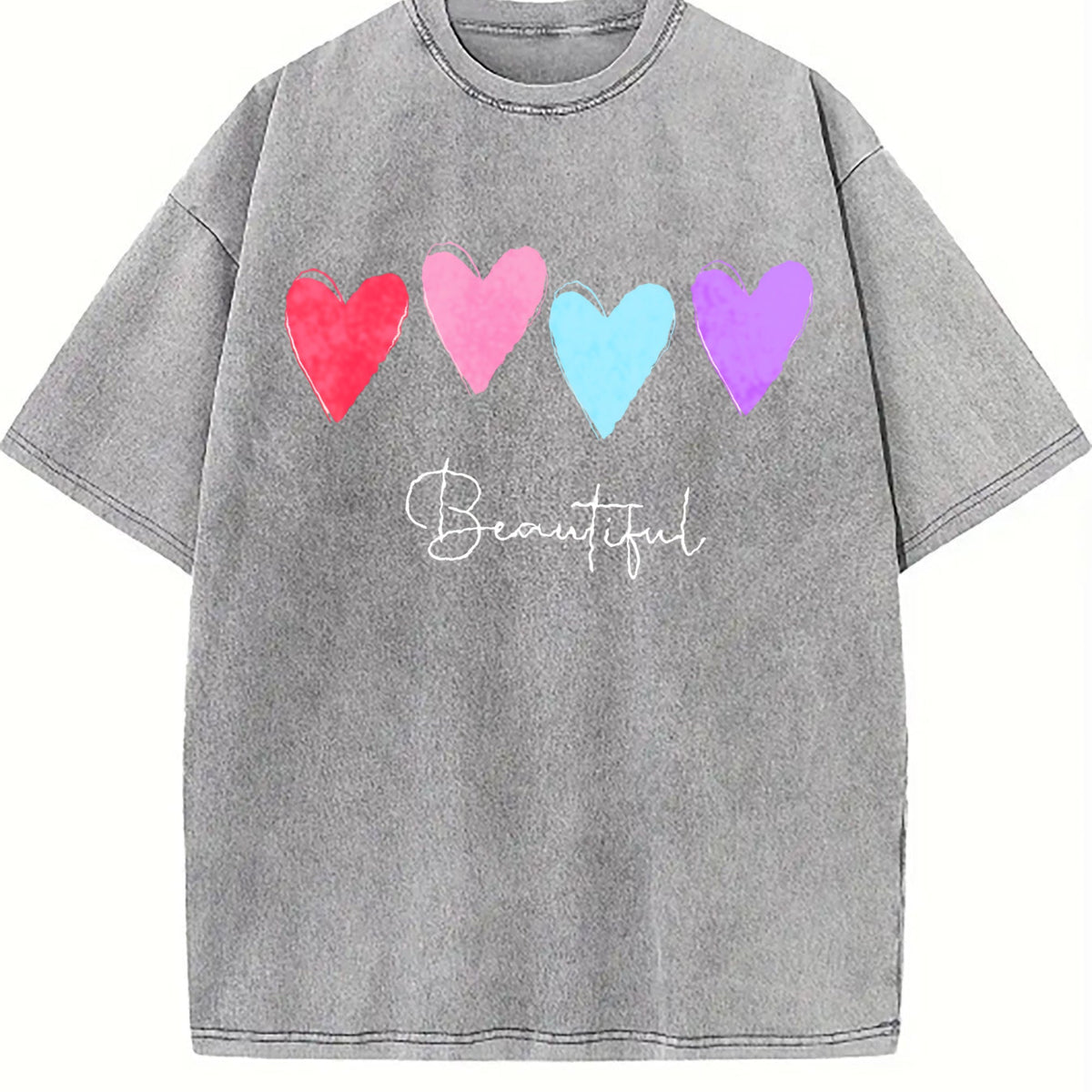 Backside With Colorful Hearts And Beautiful Text Vintage product image 5