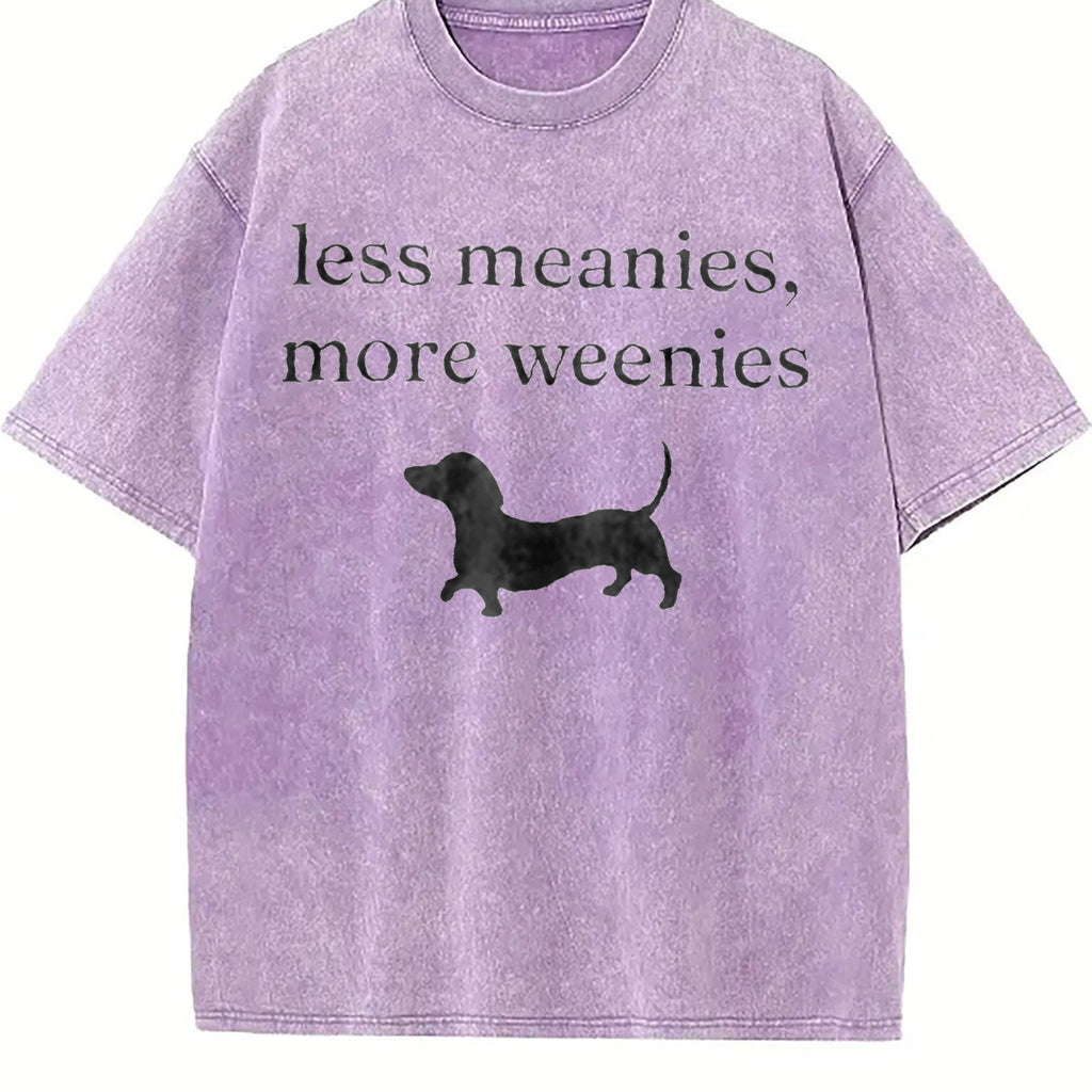 Less Meanies More Weenies Vintage Washed T-Shirt product image 6