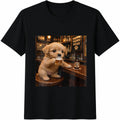 Funny Puppy Beer Cotton T-Shirt product image 1