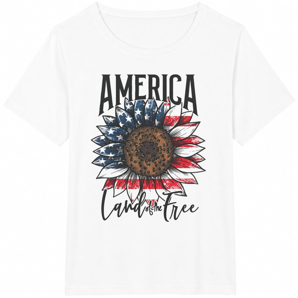 America Land Of Free Cotton T-Shirt product image 2