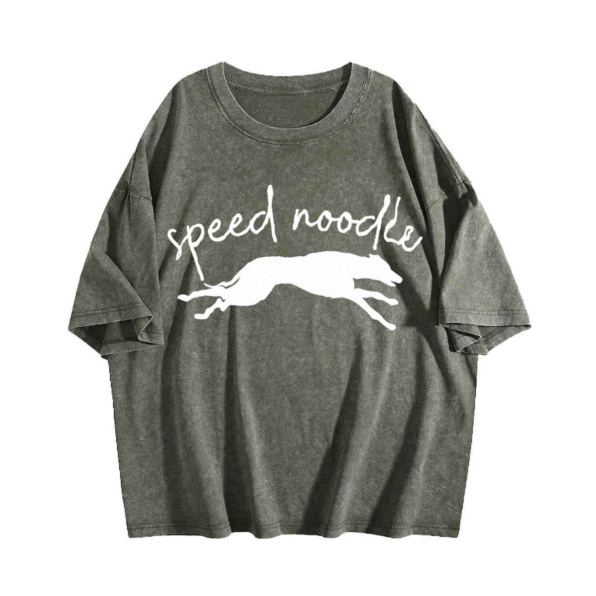 Speed Noodle Greyhound Lover Vintage Washed T-Shirt product image 4