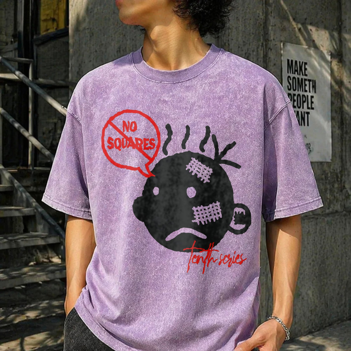 No Squares Vintage Washed T-Shirt product image 13