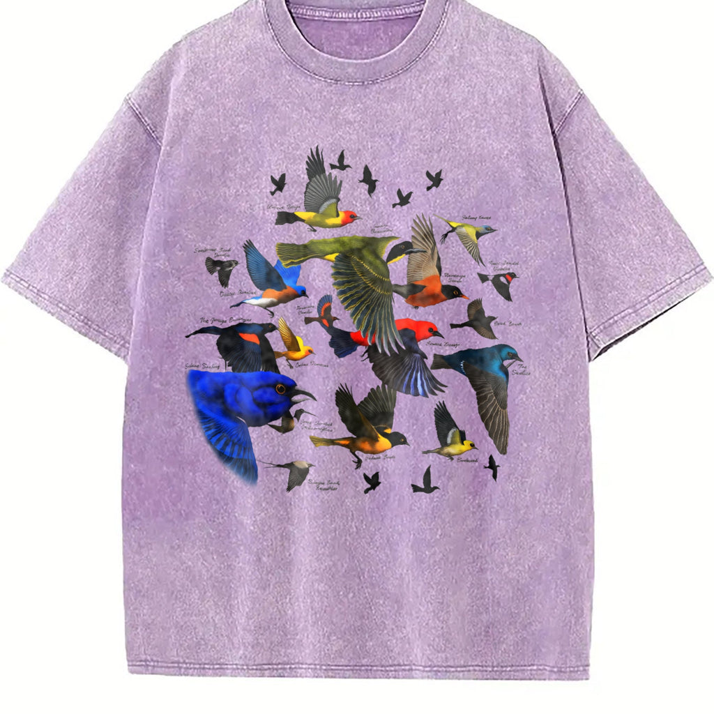 Bird Migration Vintage Washed T-Shirt product image 6