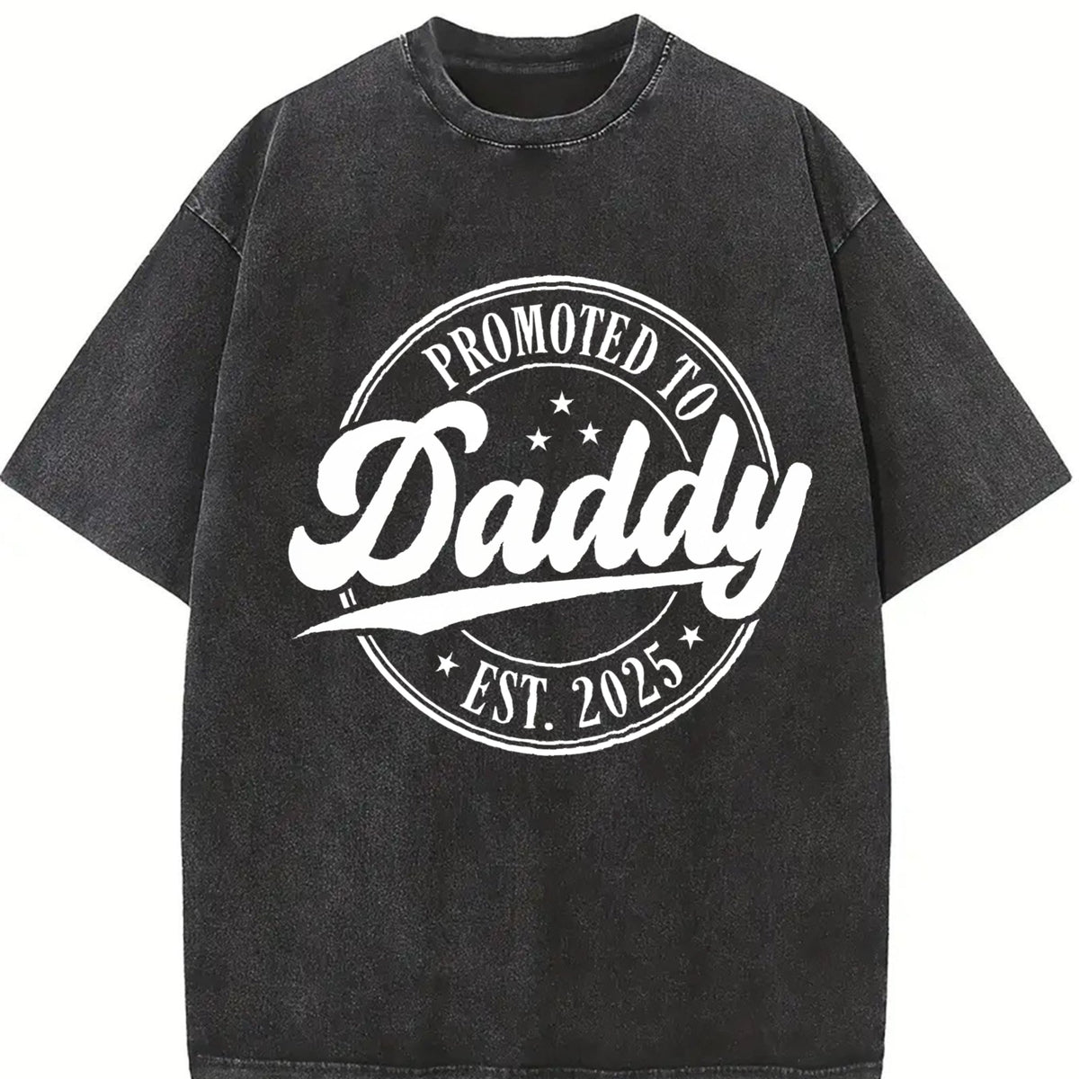 Promoted To Daddy Vintage Washed T-Shirt product image 2