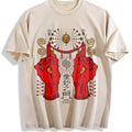 Occult Red Hand & All-seeing Eye Vintage Washed T-Shirt product image 1