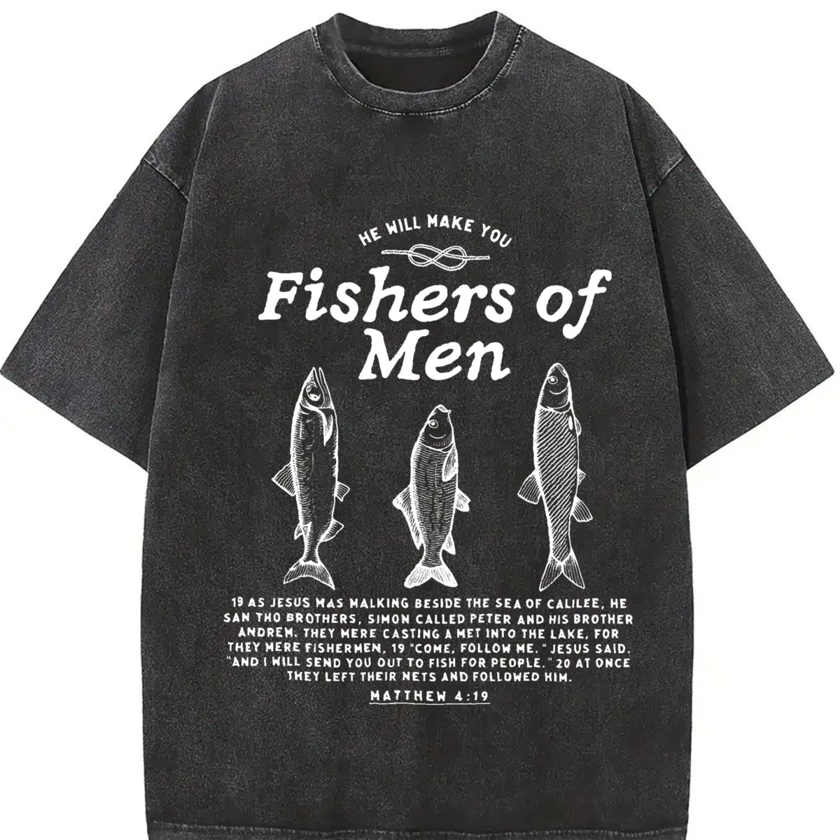 Fishers Of Christian - Vibrant Summer Vintage Washed T-Shirt product image 2