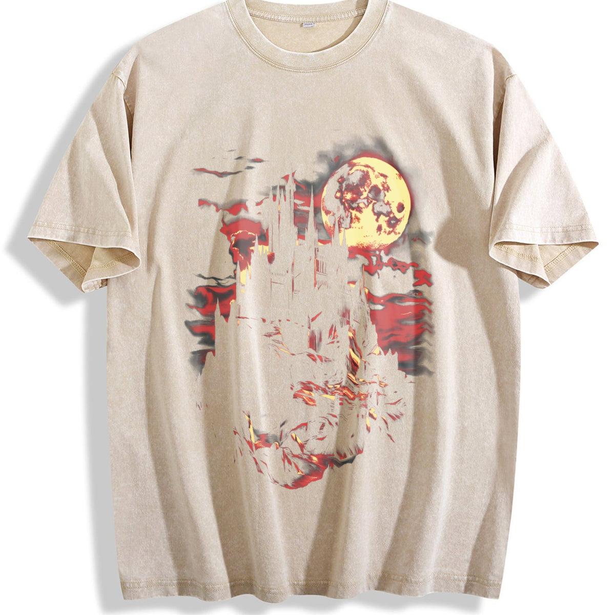 Medieval Dark Fantasy Castle Vintage Washed T-Shirt product image 1