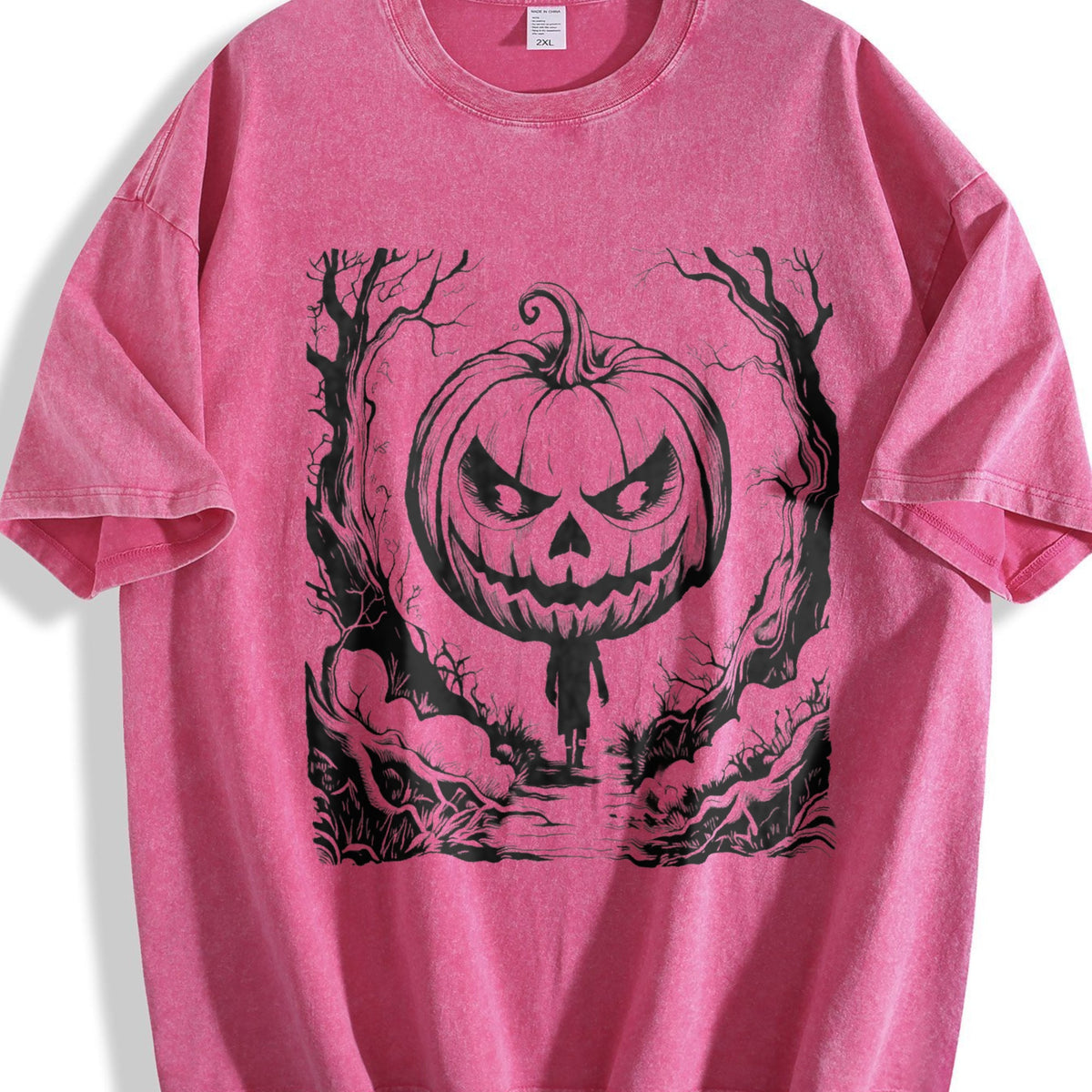 Halloween Scene 90s Vintage Washed T-Shirt product image 7