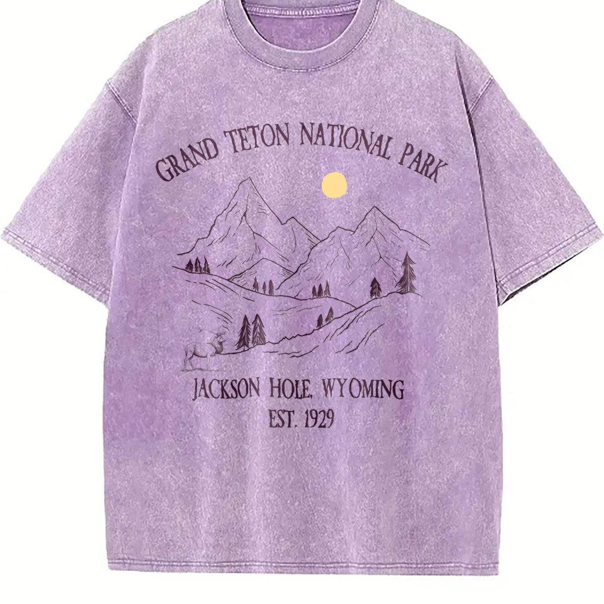 Grand Tetons National Park Vintage Washed T-Shirt product image 6