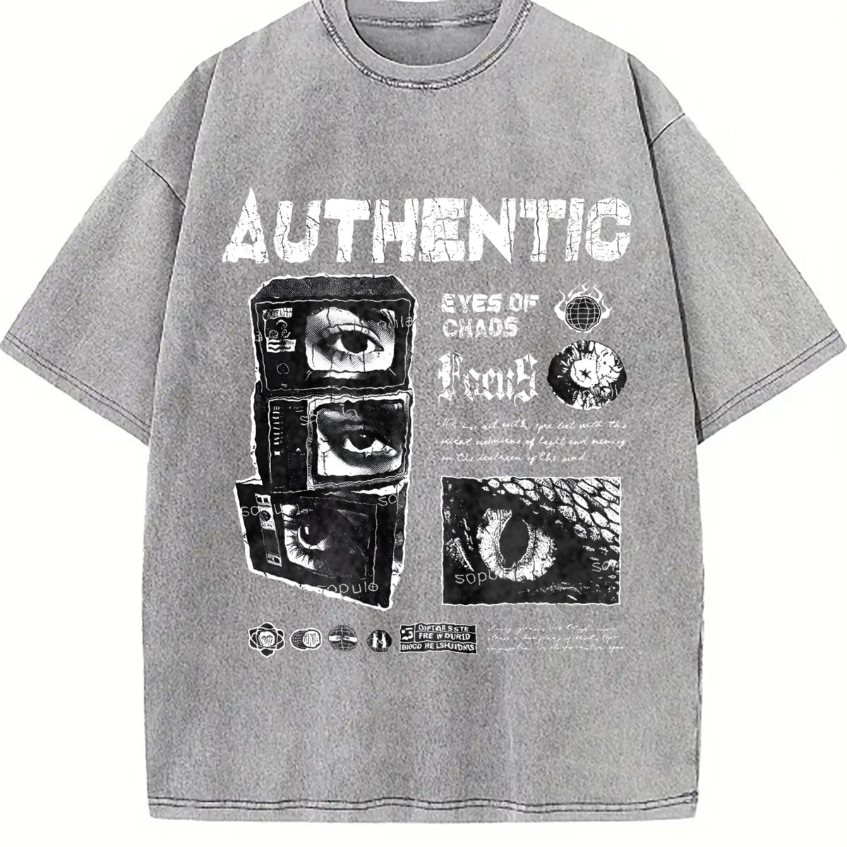 Authentic Eyes Of Chaos Vintage Washed T-Shirt product image 5
