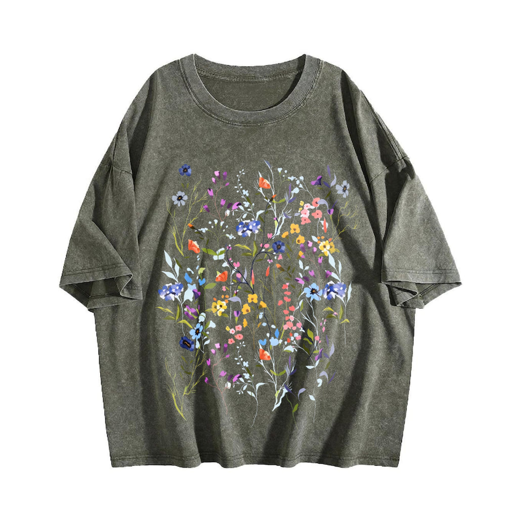 Pressed Flowers Vintage Washed T-Shirt product image 4