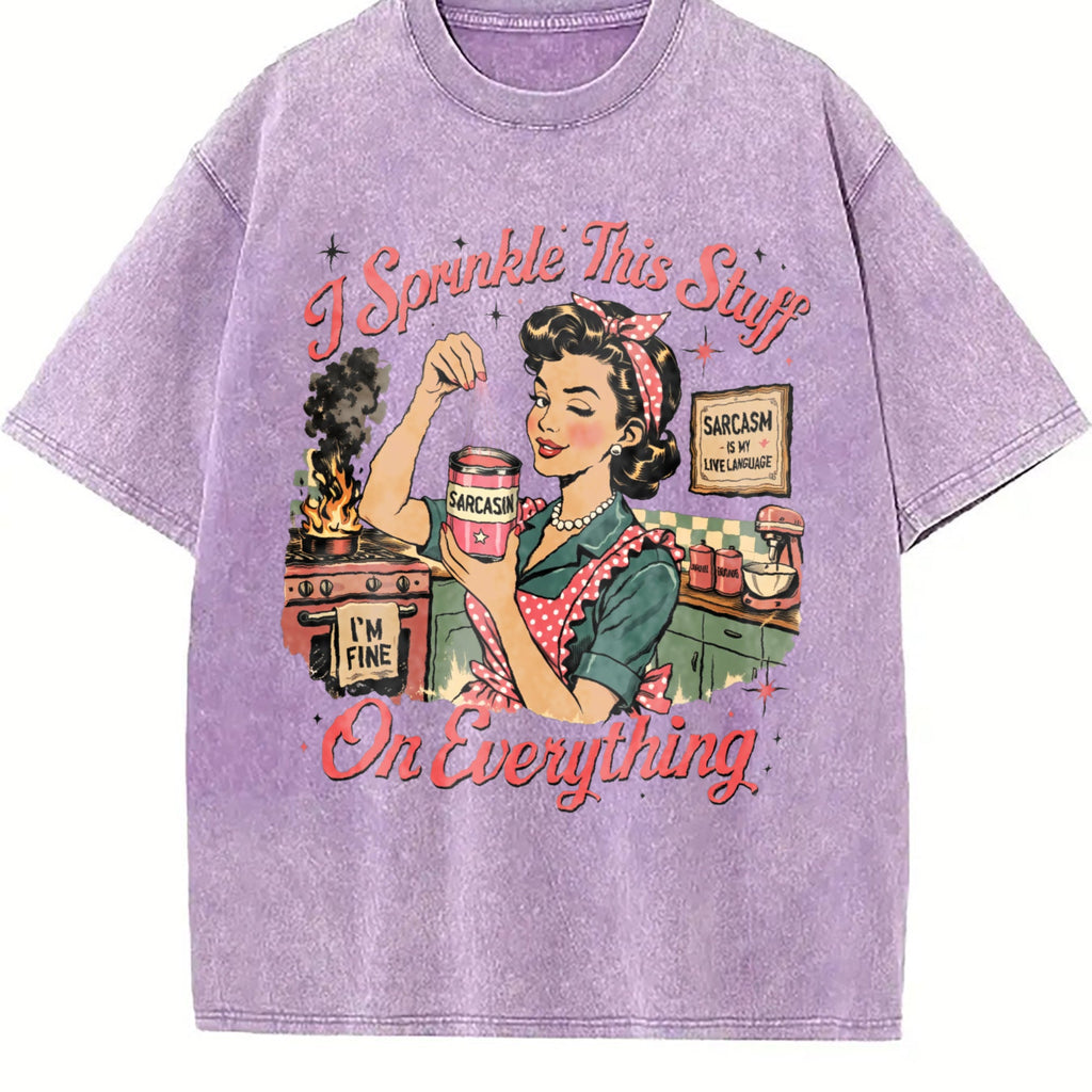 Sarcasm Vintage Washed T-Shirt product image 6