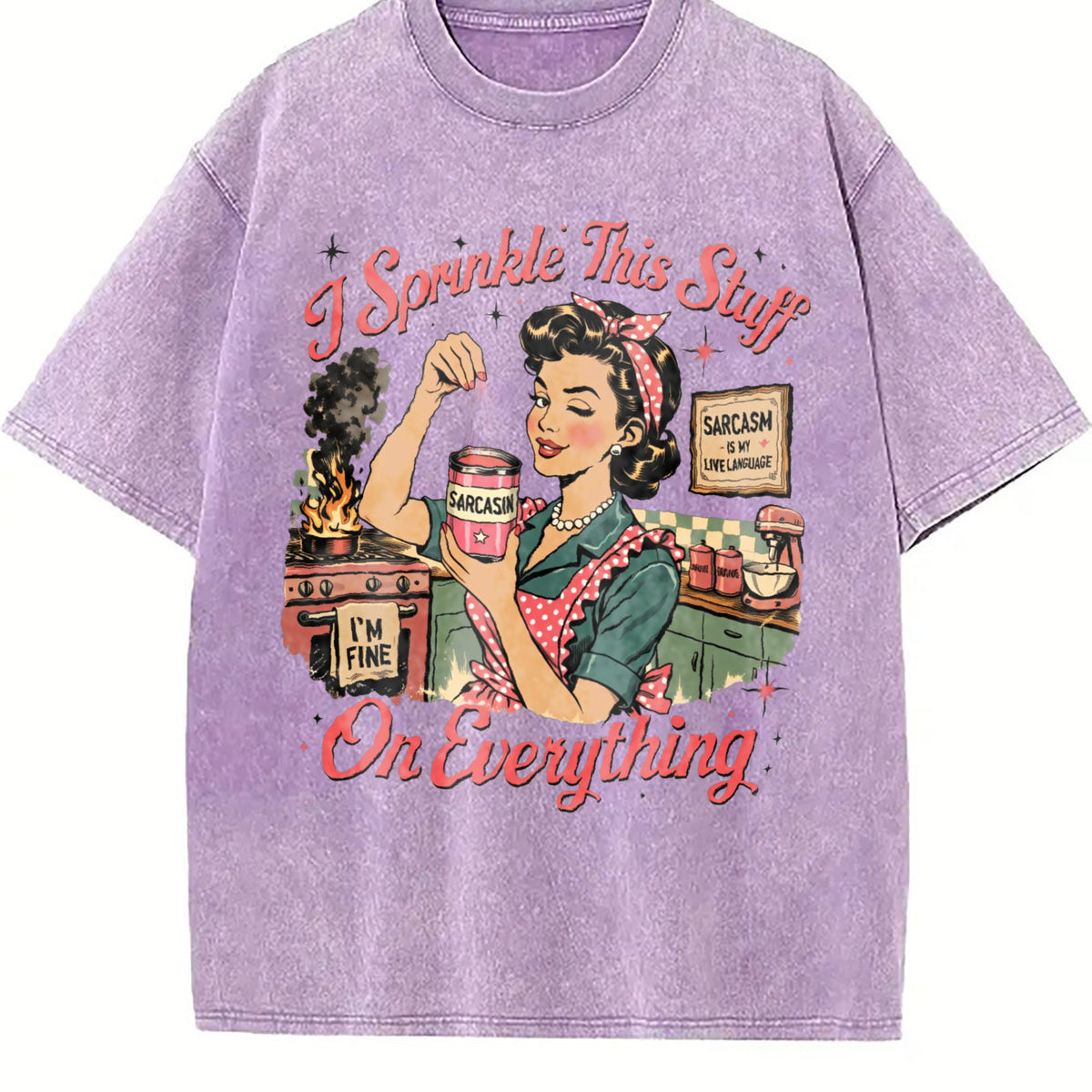 Sarcasm Vintage Washed T-Shirt product image 6