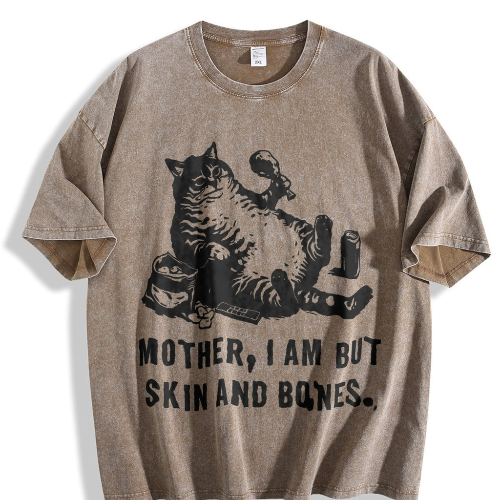 Sarcastic Cat Vintage Washed T-Shirt product image 3